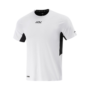 李宁运动T恤2025夏新款专业跑步系列男款时尚速干透气短袖ATSV097