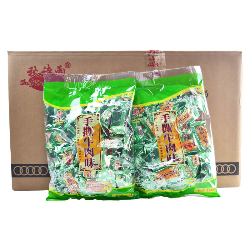 秋诗雨手撕牛肉味麻辣条大包装素肉网红辣条宿舍辣条零食超市批发