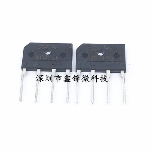 供应电源专用整流桥扁桥KBJ406 KBJ408 4A/600V大电流扁桥