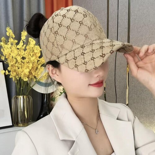 可扎高马尾棒球帽子女新款空顶帽