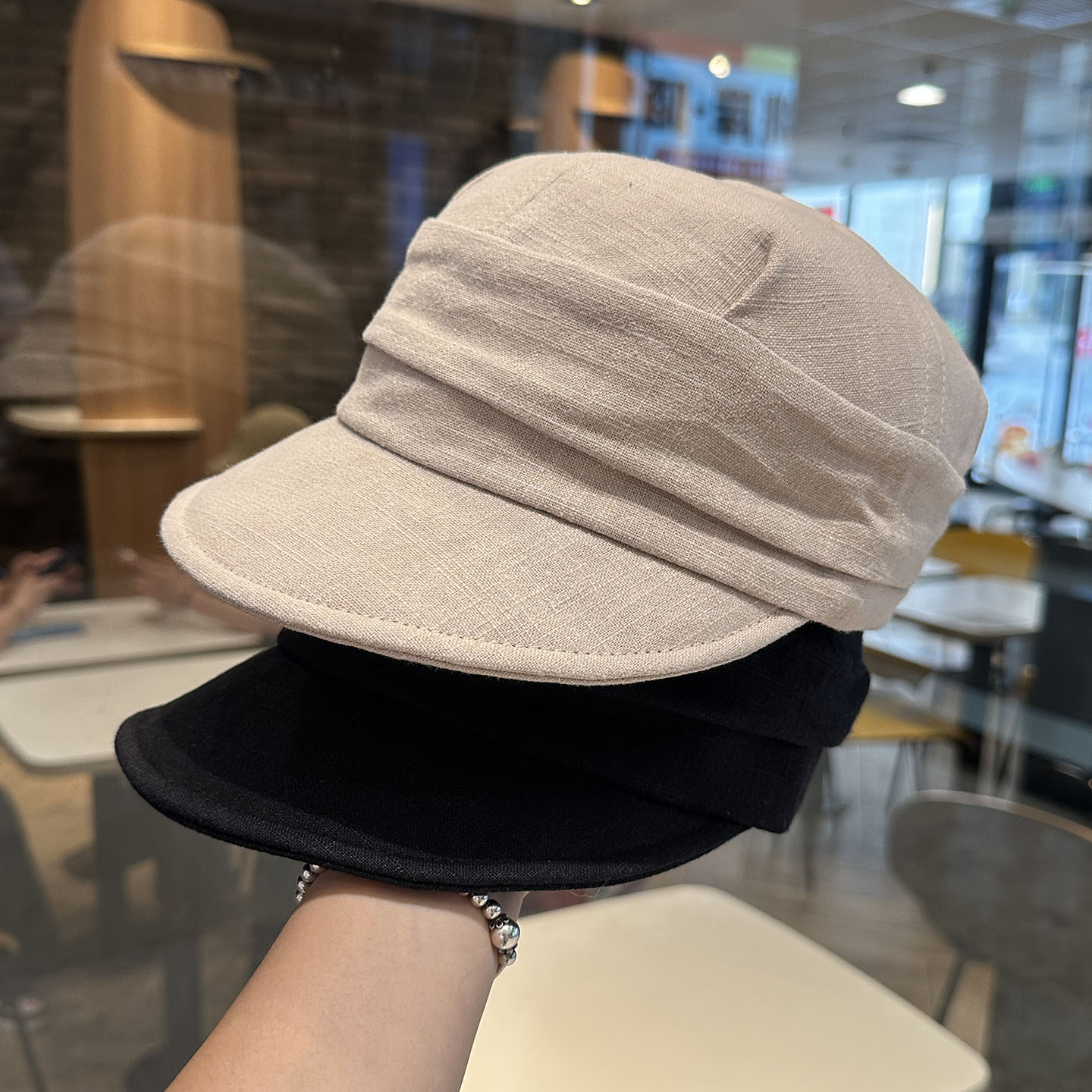 褶皱复古马术帽女日系文艺时尚