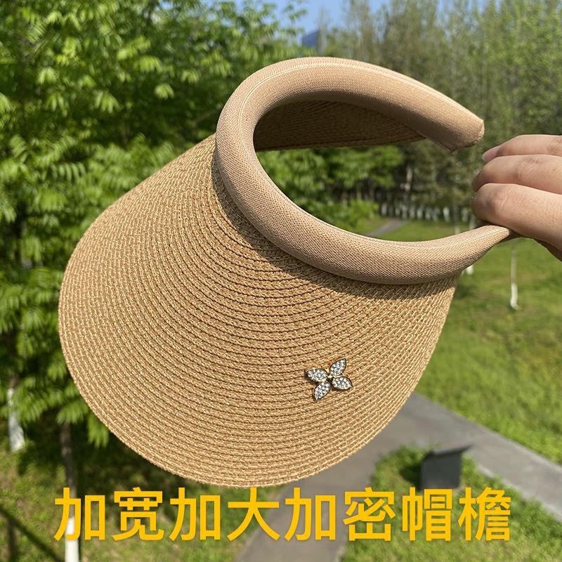 草编空顶鸭舌帽夏季户外出游