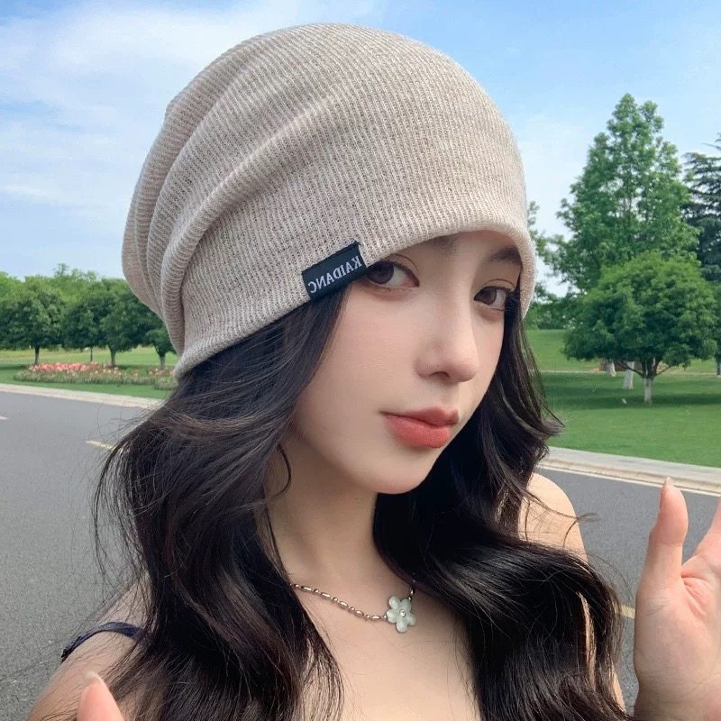 堆堆冷帽女大头围夏季薄款包头帽