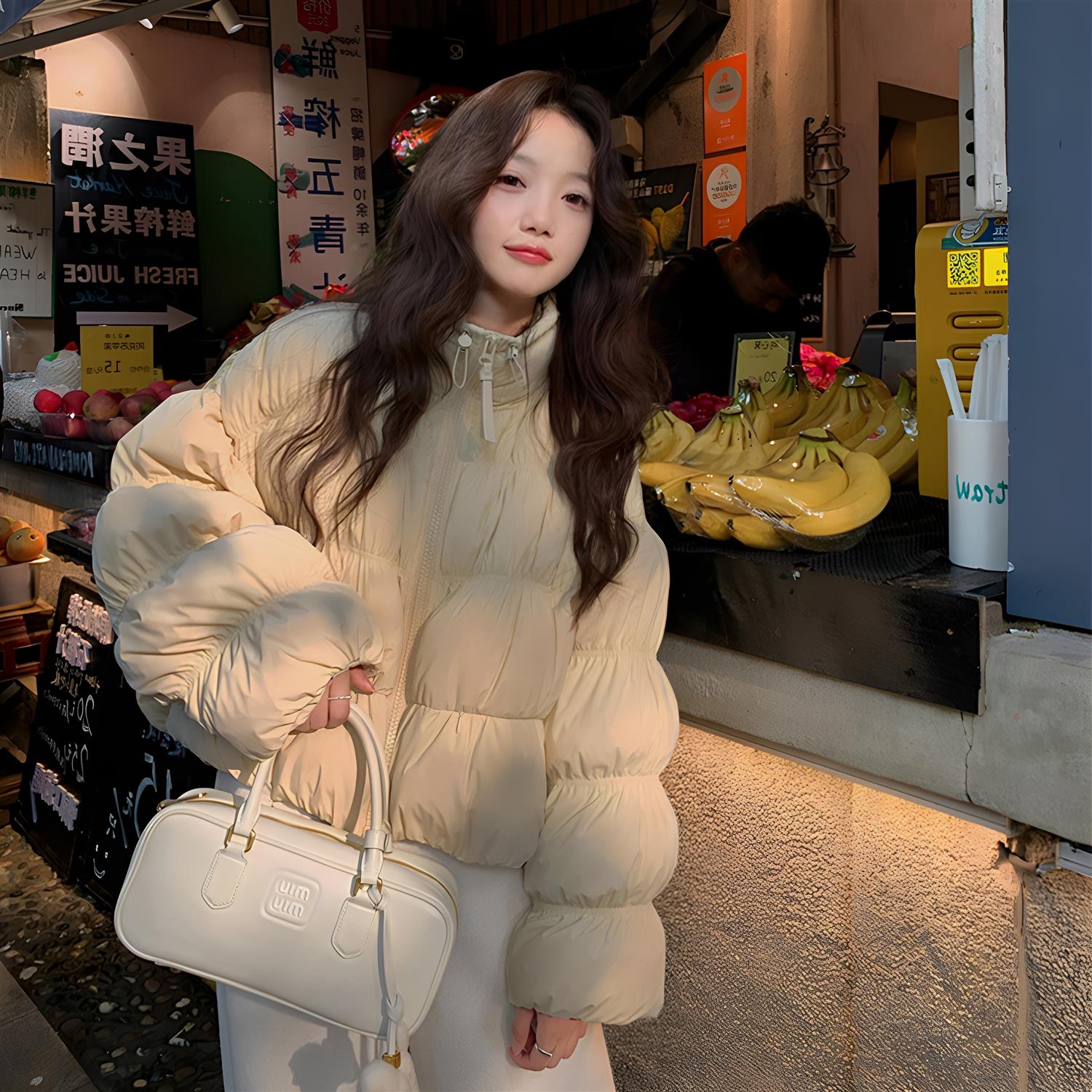 2025新款褶立裁服女可爱云朵