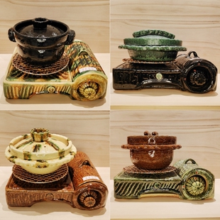 善渊现货出口日本满釉厚土锅米饭锅粗陶煮煲炖明火国产干烧釜饭锅