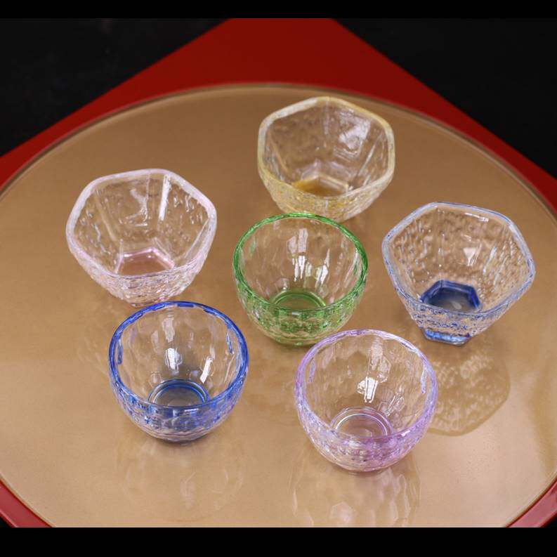 日本料理清酒杯水晶酒杯玻璃酒杯日式怀石料理小菜碟八寸料理碟