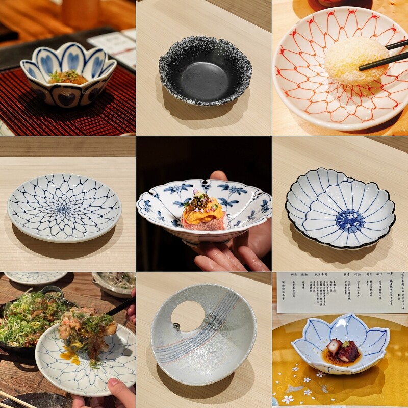 善渊浅盘陶瓷餐厅圆形青花5寸盘