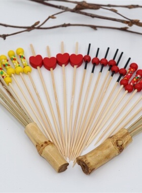 篮编竹签花签装饰签竹制品