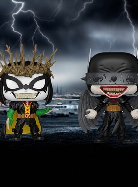 Funko POP DC狂笑之蝠 残酷骑士Dark Multiverse罗宾蝙蝠圣诞手办