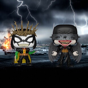 Funko POP DC狂笑之蝠 残酷骑士Dark Multiverse罗宾蝙蝠圣诞手办
