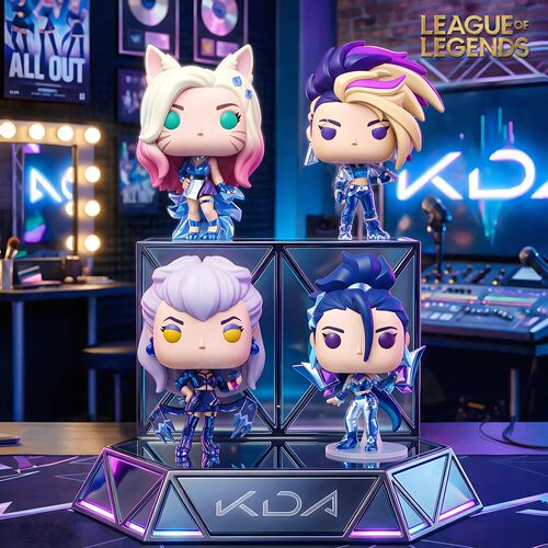 Funko 英雄联盟KDA女团 阿狸卡莎阿卡丽手办周边LOL摆件公仔礼物