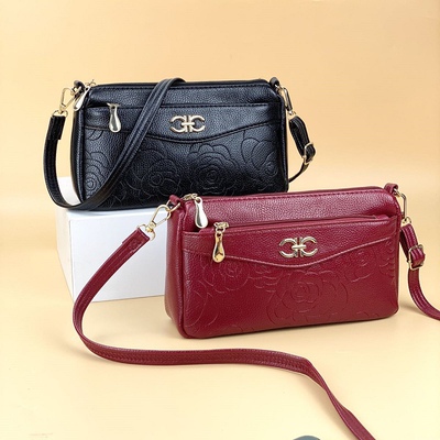 真皮小包女包2025新款中年妈妈