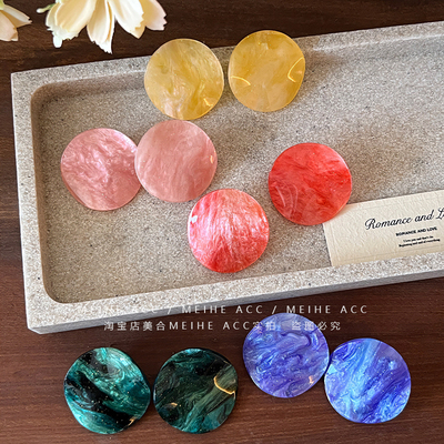 王菲同款大虾片夸张耳钉