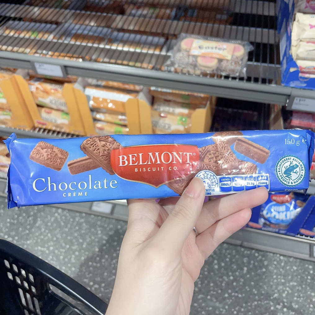 澳洲代购直邮belmont biscuit co. 香浓巧克力/奶油夹心饼干 150g