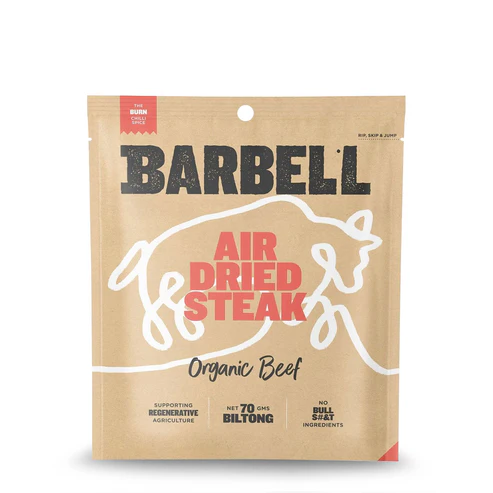 澳洲代购直邮 Barbell 有机草饲风干牛肉干 无麸质白醋海盐辣椒