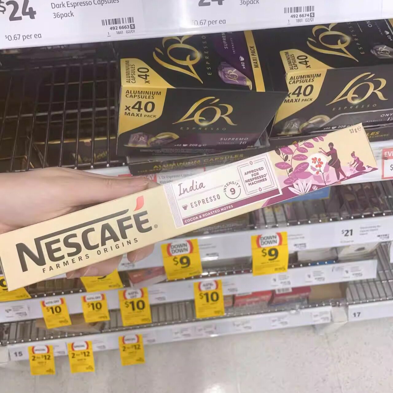 澳洲代购直邮Nescafe Farmers哥伦比亚浓缩果味咖啡胶囊| 10 pack
