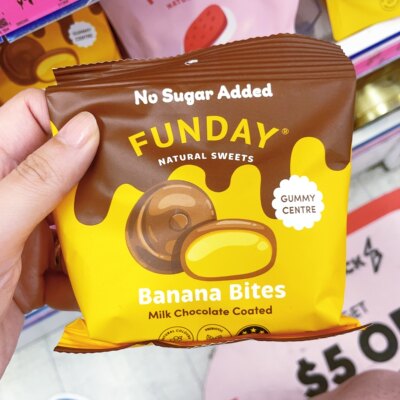 澳洲代购直邮 Funday 减指期小零食无蔗糖软糖50g酸桃子味小熊糖