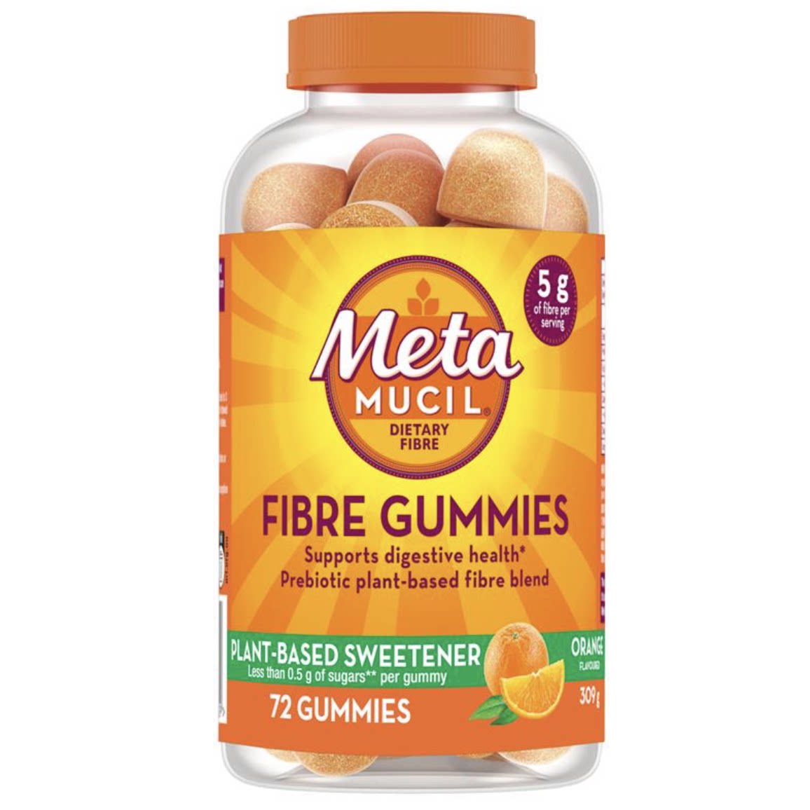 澳洲代购直邮Metamucil Fibre Gummies 益生元植物纤维软糖 72粒