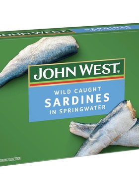 澳洲直邮 john west Brisling Sardines ye生沙丁鱼小鱼罐头 110g