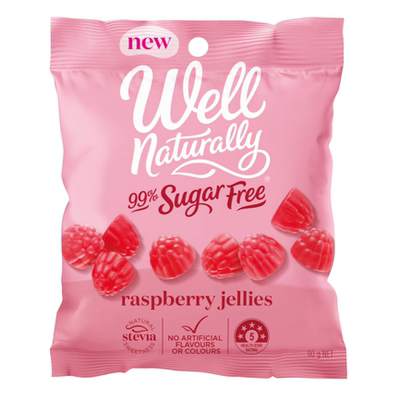 澳洲代购直邮Well Naturally 99% Sugar Free 99无糖水果软糖 90g