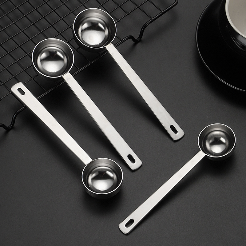304不锈钢多规格量勺5ml15ml30ml果粉量勺咖啡豆奶粉勺烘焙工具厂