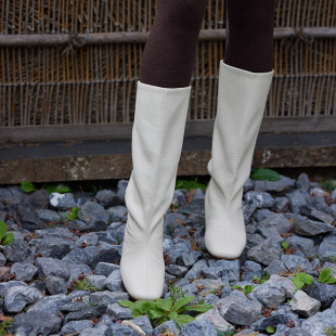 TRACY 内增高3.5cm CHU羊皮手工内增高软靴舒适洋气百搭气质百搭