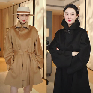 TRACYCHULP原绒BABYCASHMERE两色中长小山羊绒大衣千金清冷感贵系