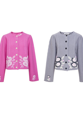 TRACY CHU中秋福利粉色，紫灰色手钩重工羊毛外套老钱松弛冬季新