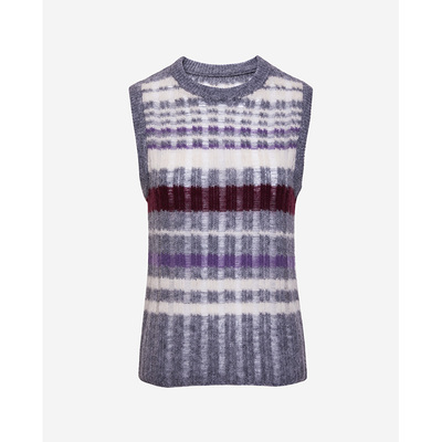 山羊绒混绵羊毛MIU风针织马甲