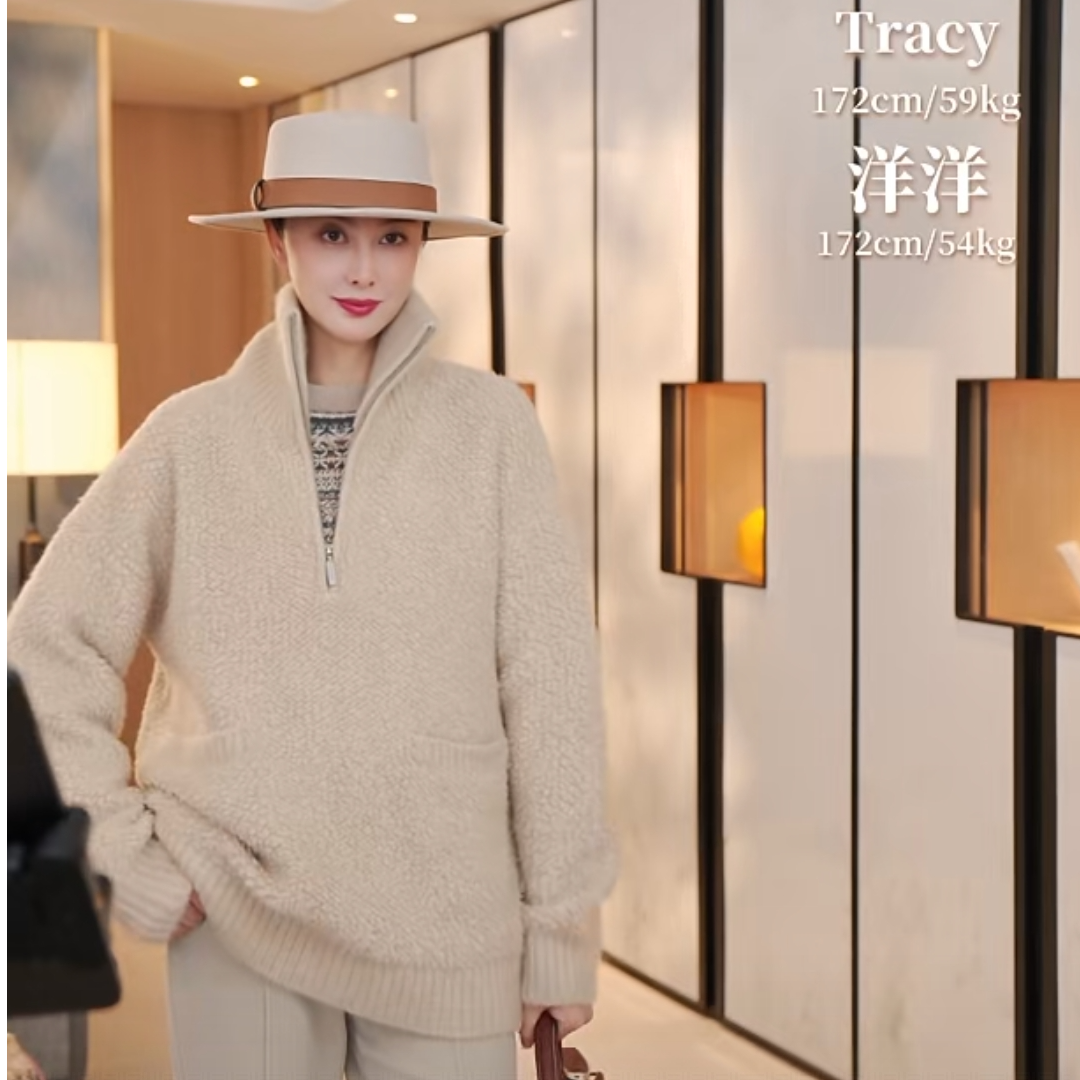 TRACYCHU高克重高定驼色丝羊绒大外套百搭款老钱风松弛感冬季新款,女装/女士精品,礼服/晚装,淘宝优惠券,粉丝福利购,淘宝优惠卷