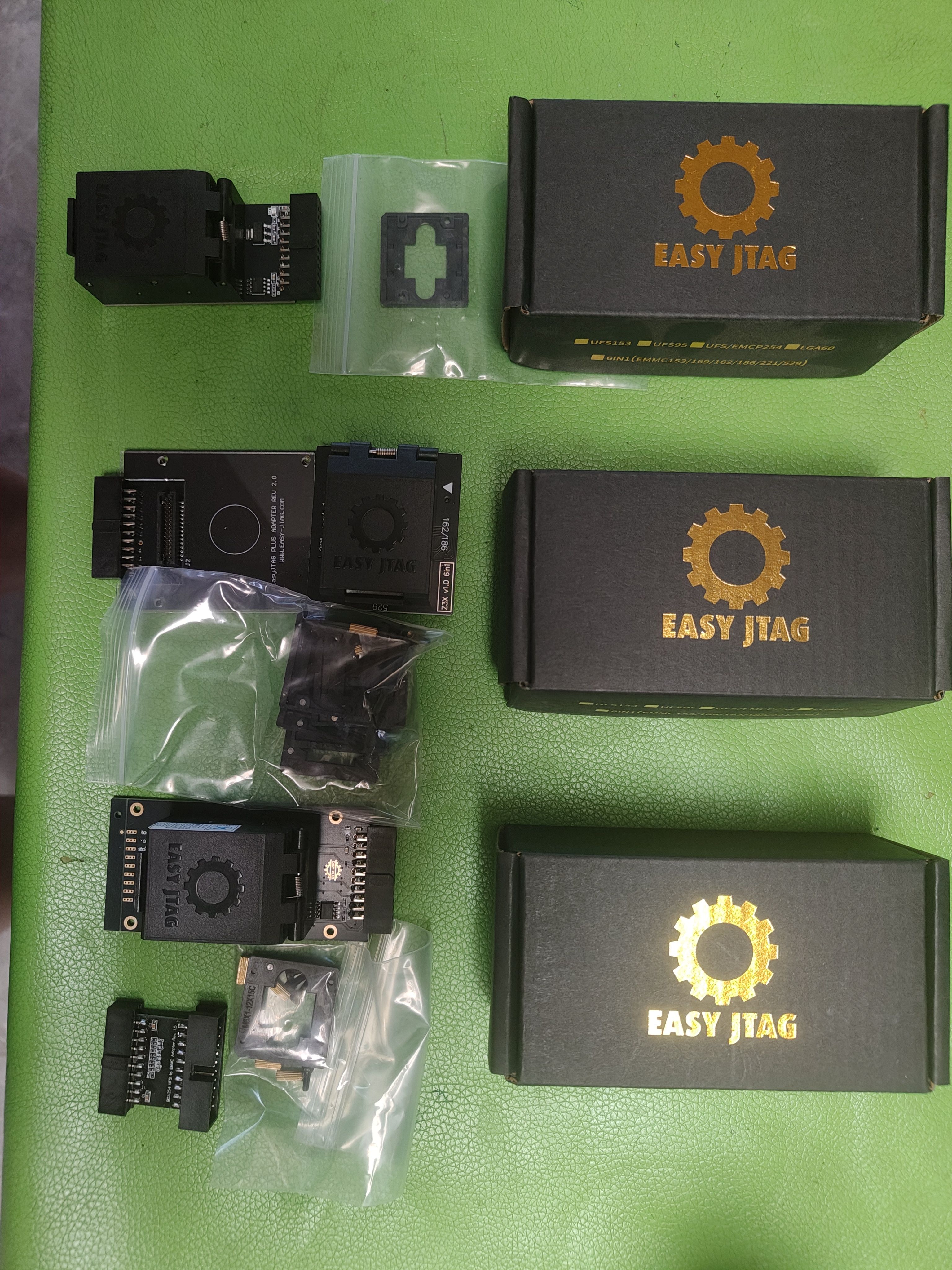 Z3x Easy jtag plus适配座子原装正品UFS254+UFS153+Emmc六合一座