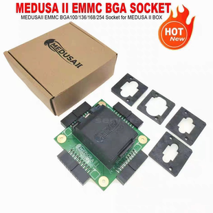 美杜莎编程器Medusa II 座子EMMC BGA 100  136 168 254字库座