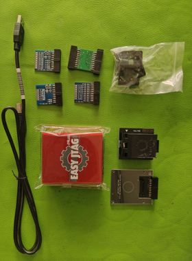 Easy JTAG Plus Box红色主机+Emmc六合一编程器活动座子飞线小板