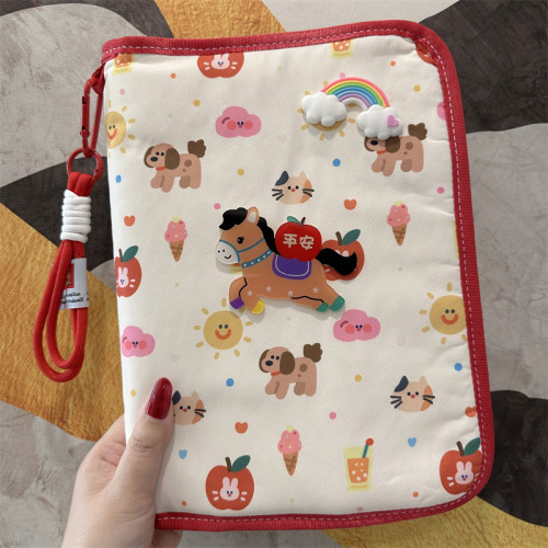 2026年孕妈a4a5收纳产检包新款产检孕检报告单折叠活页卡通资料册