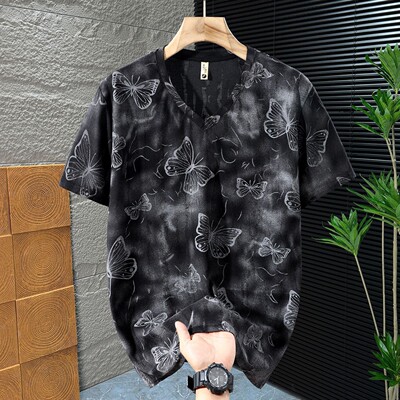 超大号胖哥肥佬潮流个性短袖t恤