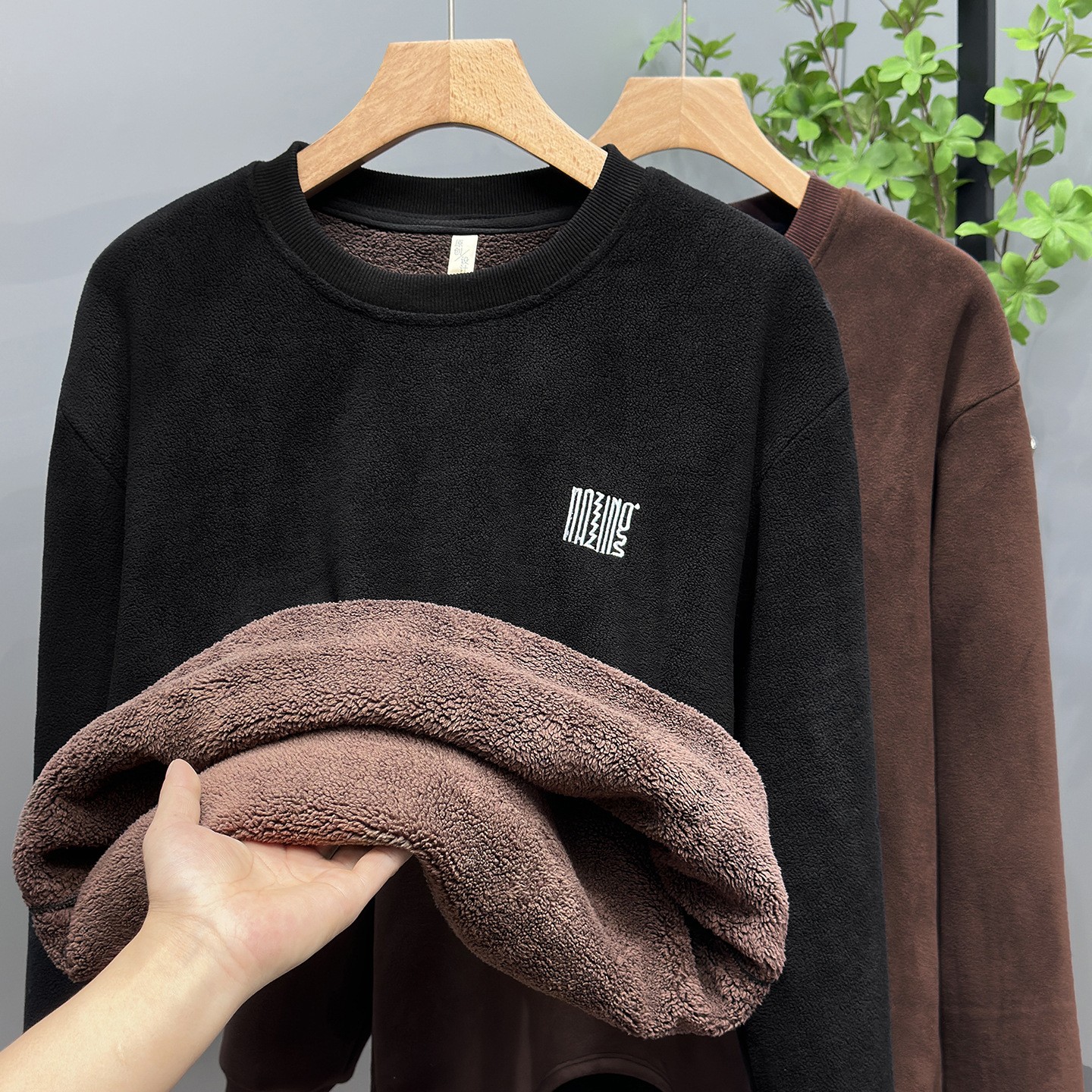 超大号肥佬加厚加绒加大卫衣