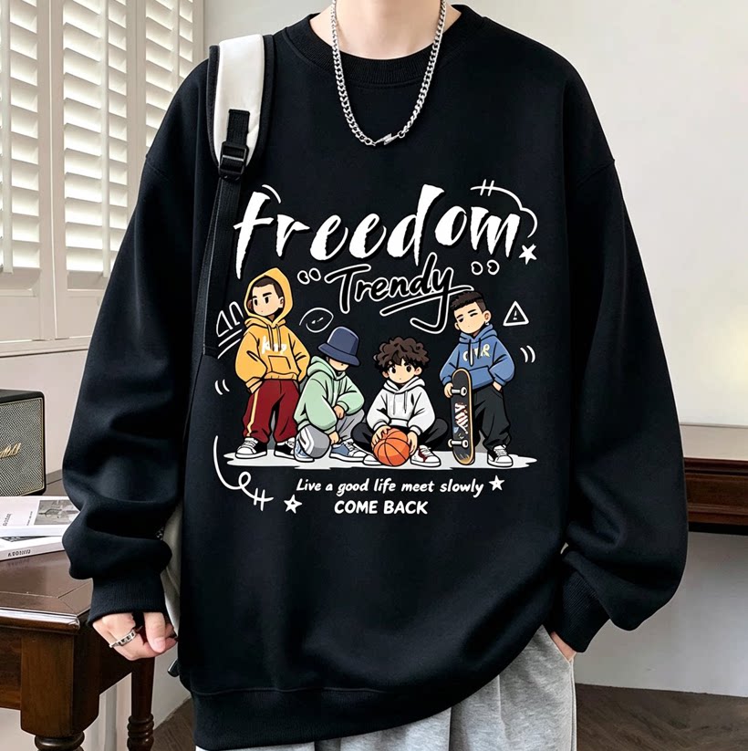 超大号学生胖子入秋卫衣t恤300