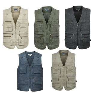 特大码 军背心记者钓鱼工作马甲360斤 加肥加大户外多口袋摄像工装