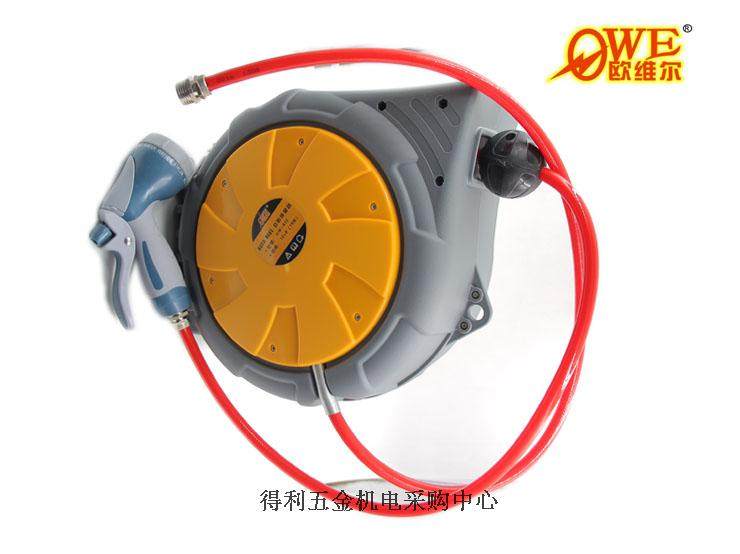 欧维尔OW-820水鼓自动卷管器双层水管卷轮座排管伸缩吊轮20米12*8