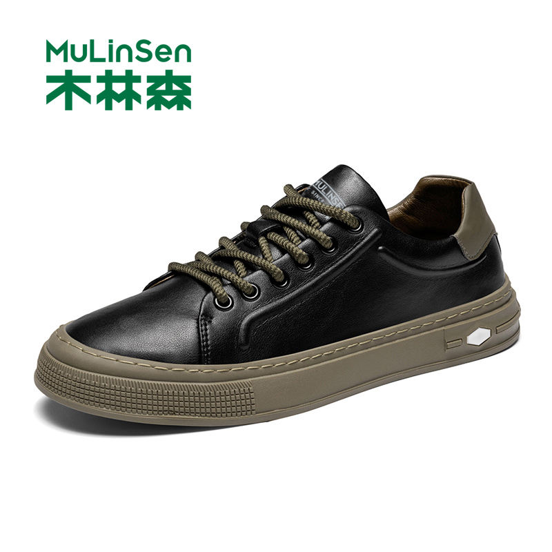 木林森软面男鞋时尚潮流板鞋