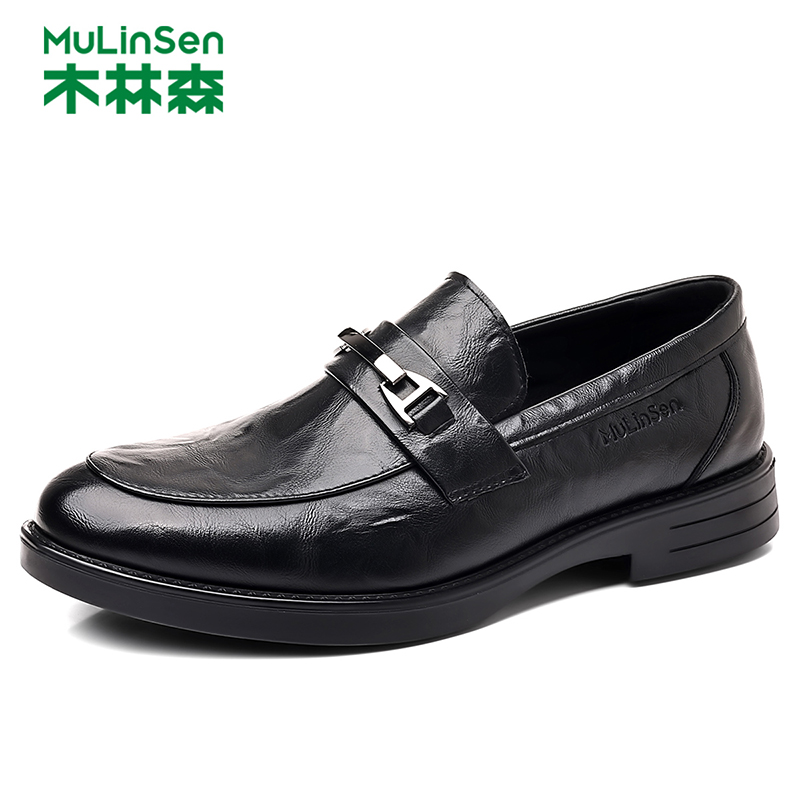 木林森秋冬一脚蹬开车乐福鞋男款