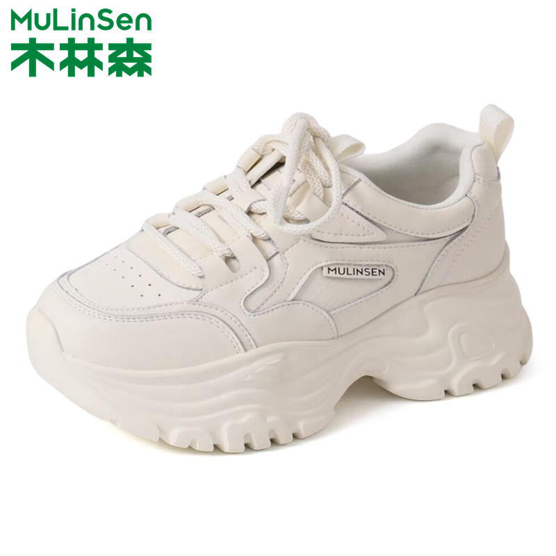 木林森老爹鞋女增高休闲运动鞋