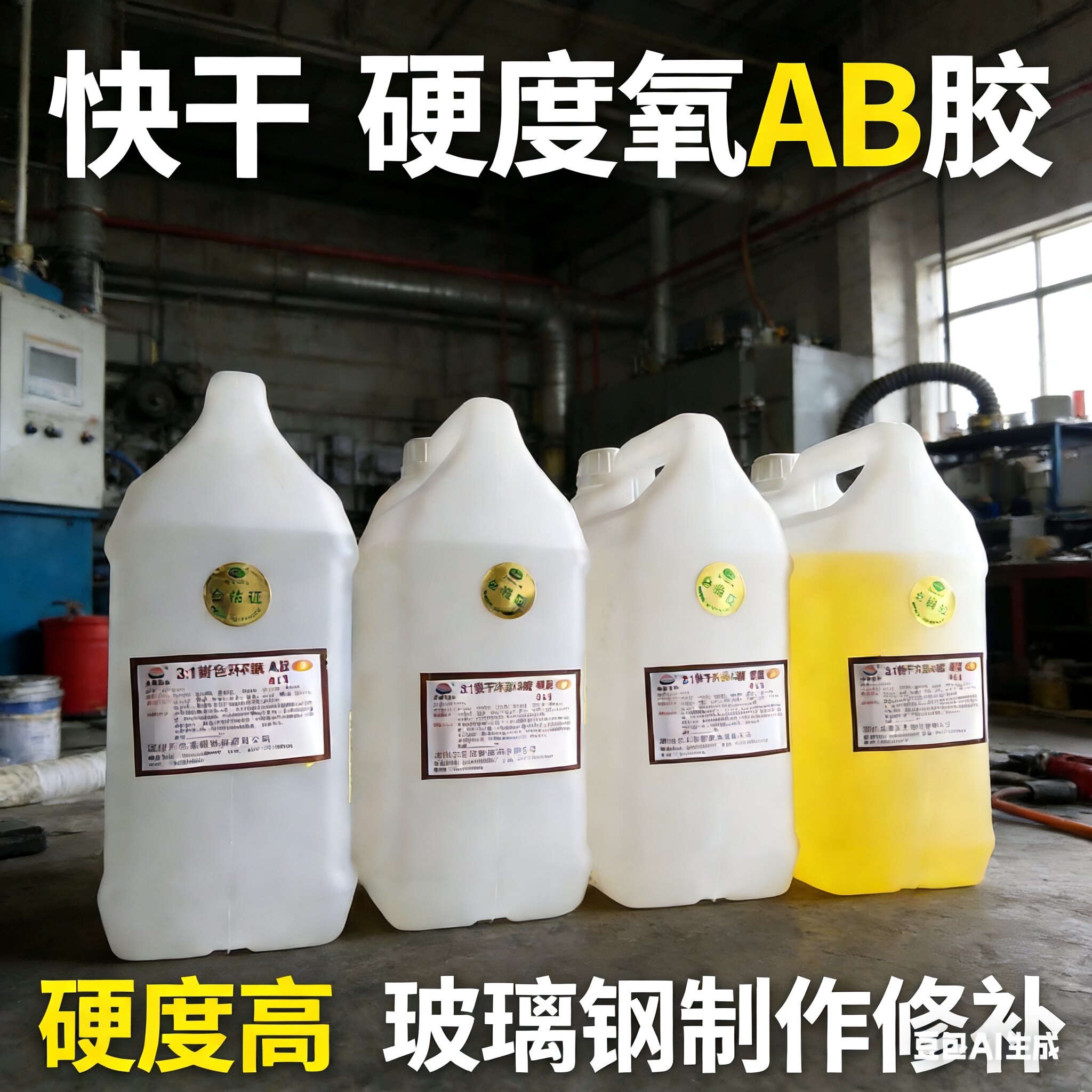 金虹胶业3:1快干黄色环氧AB胶模型浇灌玻璃钢修补硬度高凝固快