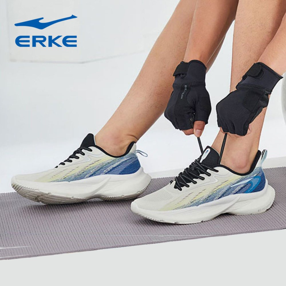 鸿星尔克超轻网面跑鞋男夏季薄款透气防臭跑步鞋减震软底回弹男鞋