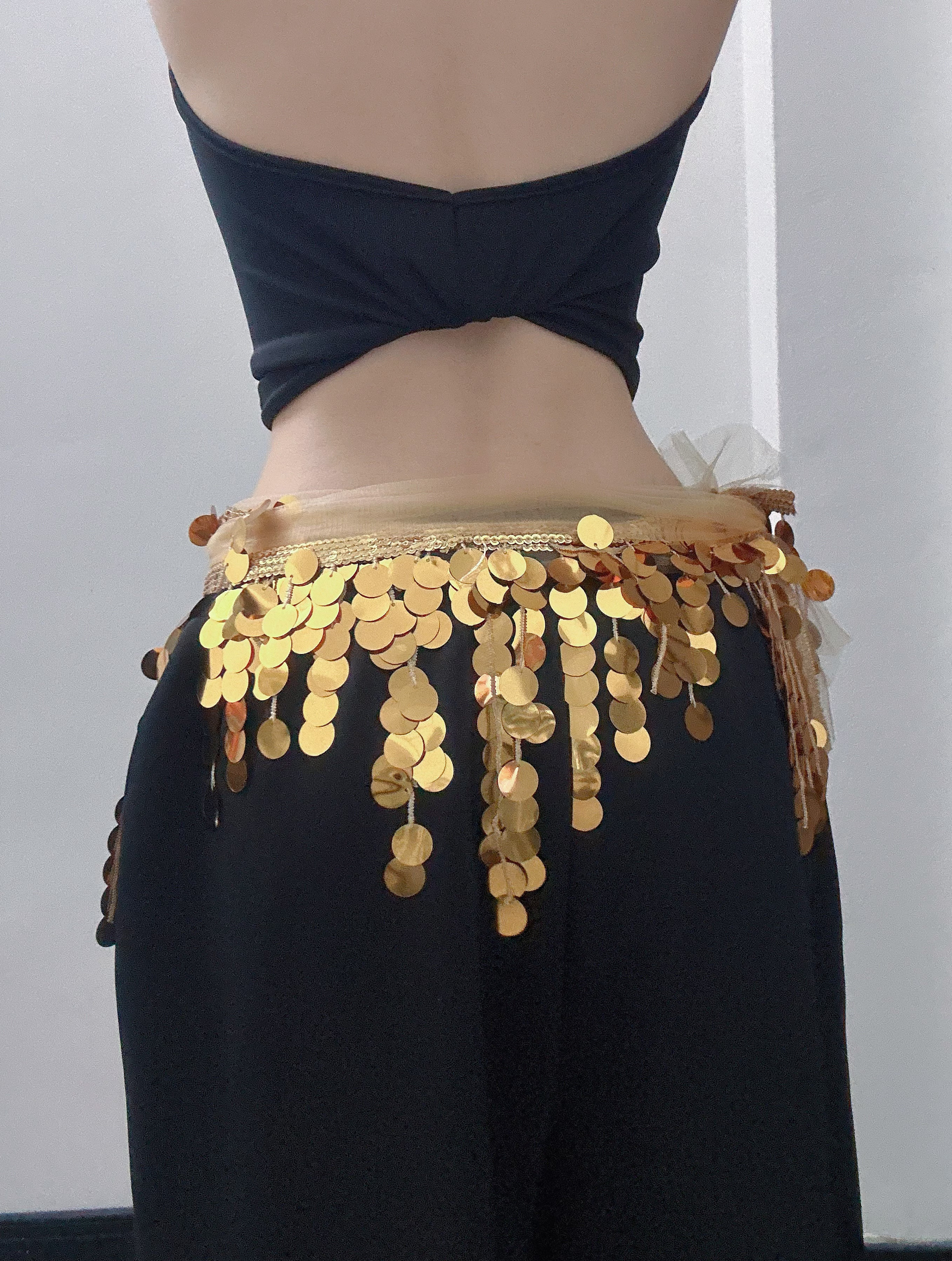 肚皮舞腰链女款2025新款高级感配饰腰带街舞百搭腰链爵士舞屁帘