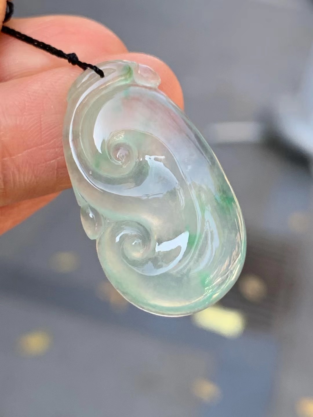 翡翠a冰种翠色如意正品带权威证书7t