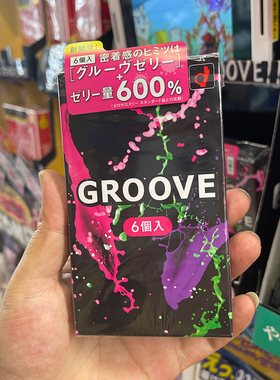 日亚月销4K日本本土冈本力荐防脱落裸感GROOVE避孕套爆润滑中号