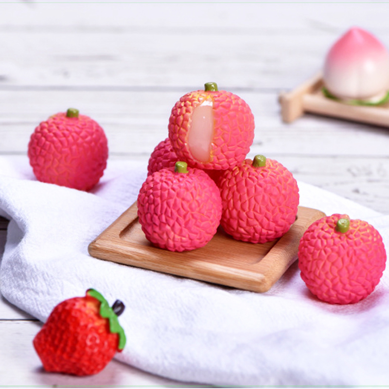 可爱果实树脂玩偶烘焙蛋糕装饰品