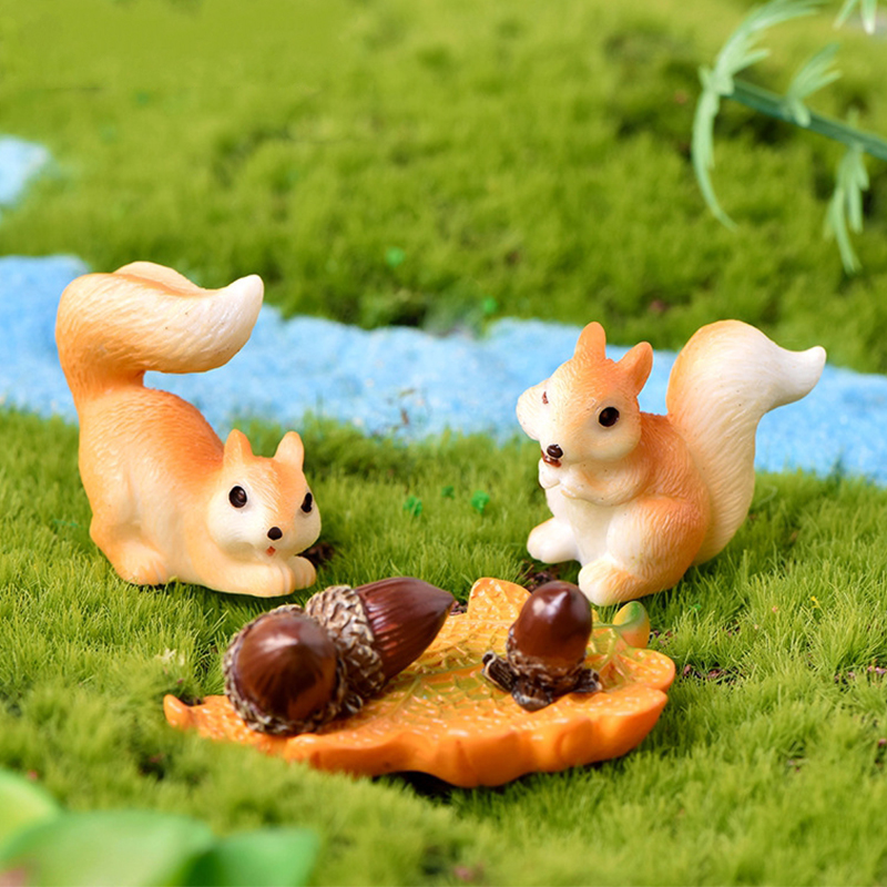 10款可爱松鼠玩偶儿童过家家玩具