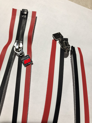 7号120厘米尼龙反装哑光皮感防水开口右插单头SAB长拉链